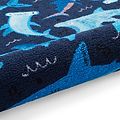 Kids Jawsome Sharks Washable Rug 080 x 150 Blue from Roseland Furniture