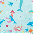 Kids Mermaid Washable Rug 080 x 150 Blue from Roseland Furniture