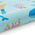 Kids Mermaid Washable Rug 080 x 150 Blue from Roseland Furniture