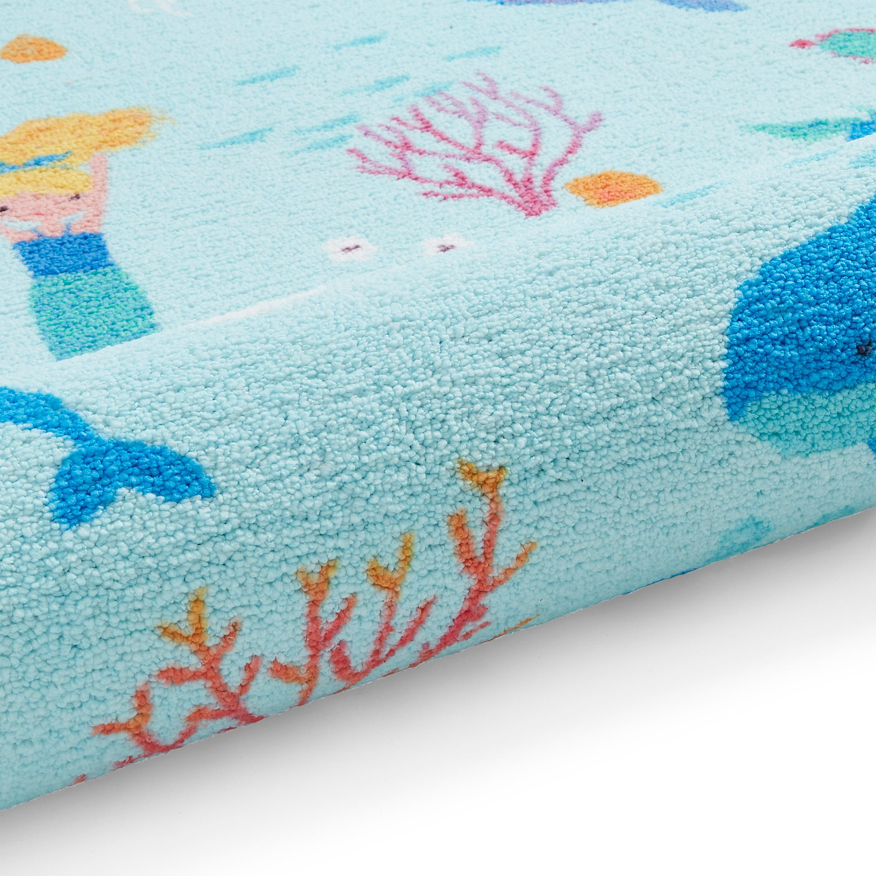 Kids Mermaid Washable Rug 080 x 150 Blue from Roseland Furniture