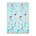Kids Mermaid Washable Rug 080 x 150 Blue from Roseland Furniture
