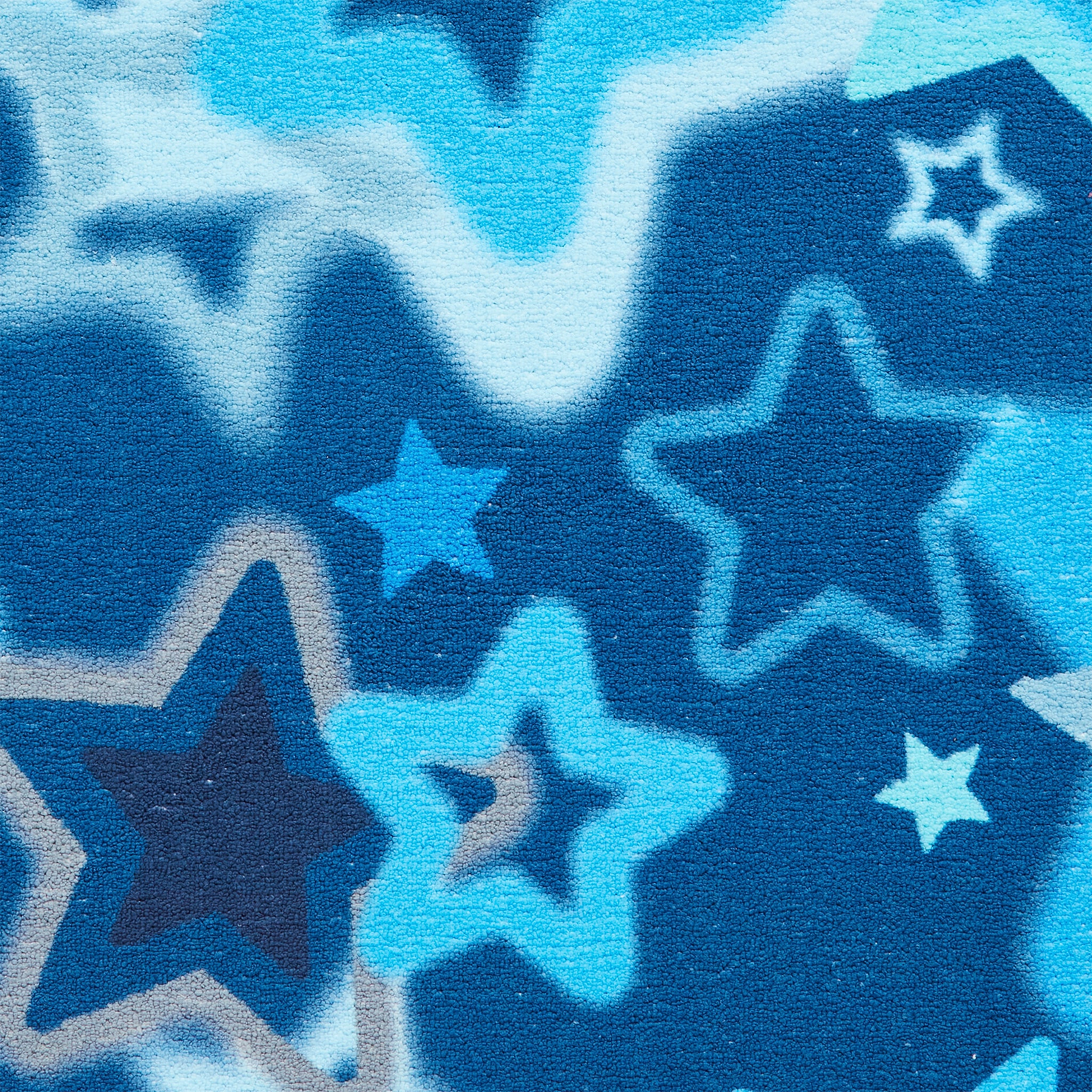 Kids Ombre Stars Washable Rug 080 x 150 Blue from Roseland Furniture