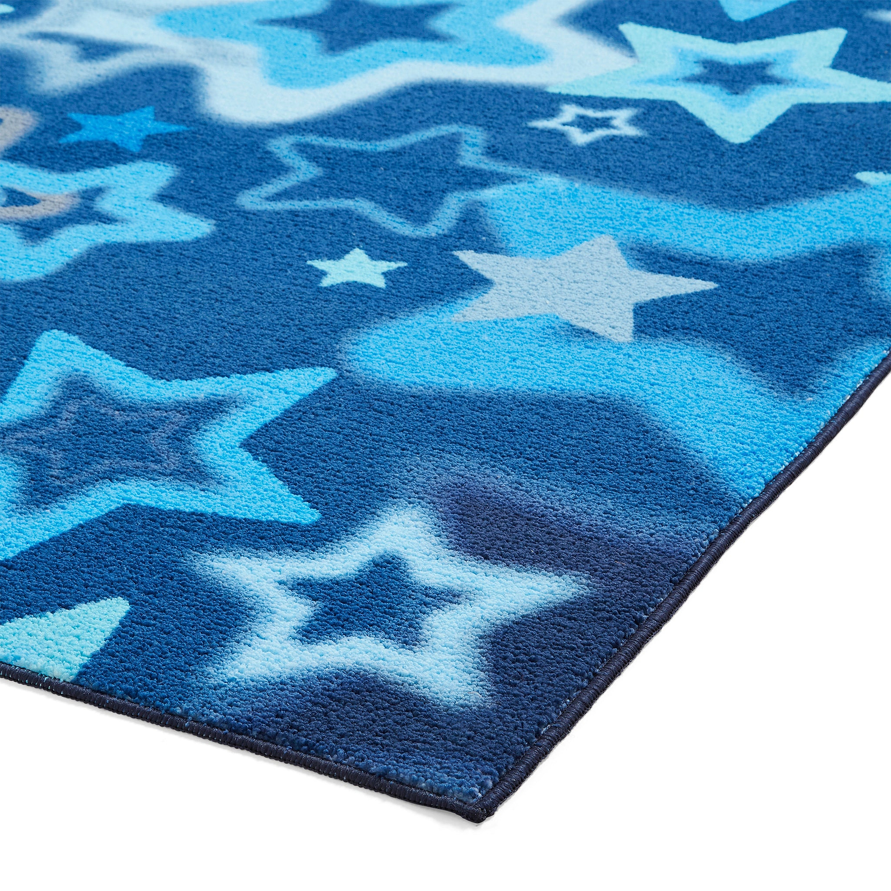 Kids Ombre Stars Washable Rug 080 x 150 Blue from Roseland Furniture