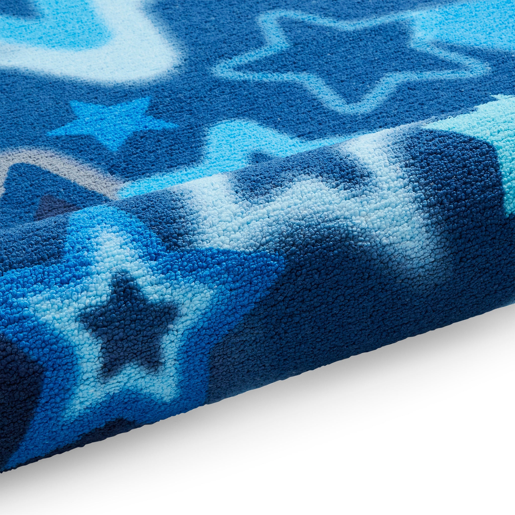 Kids Ombre Stars Washable Rug 080 x 150 Blue from Roseland Furniture