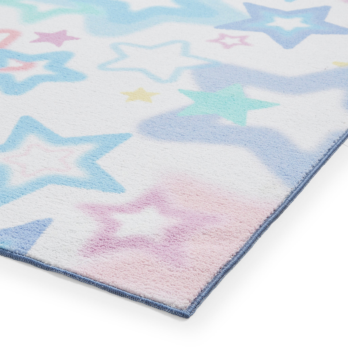 Kids Ombre Stars Washable Rug 080 x 150 Pink from Roseland Furniture