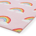 Kids Rainbow Hearts Washable Rug from Roseland Furniture