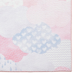 Kids Soft As A Cloud Washable Rug 080 x 150 Pink from Roseland Furniture