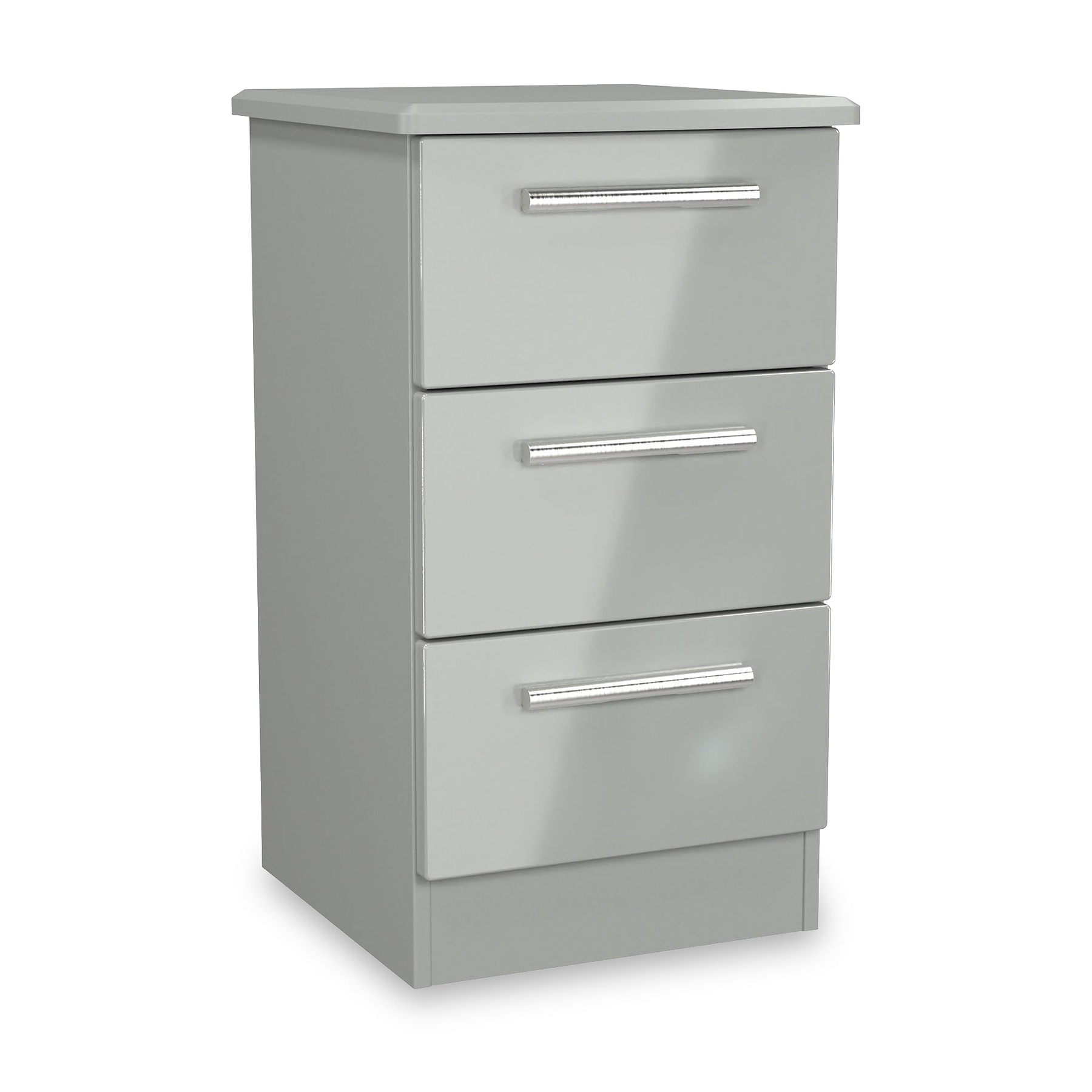 Penmere 3 Drawer Bedside Grey from Roseland Furniture