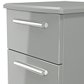 Penmere 3 Drawer Bedside Grey from Roseland Furniture