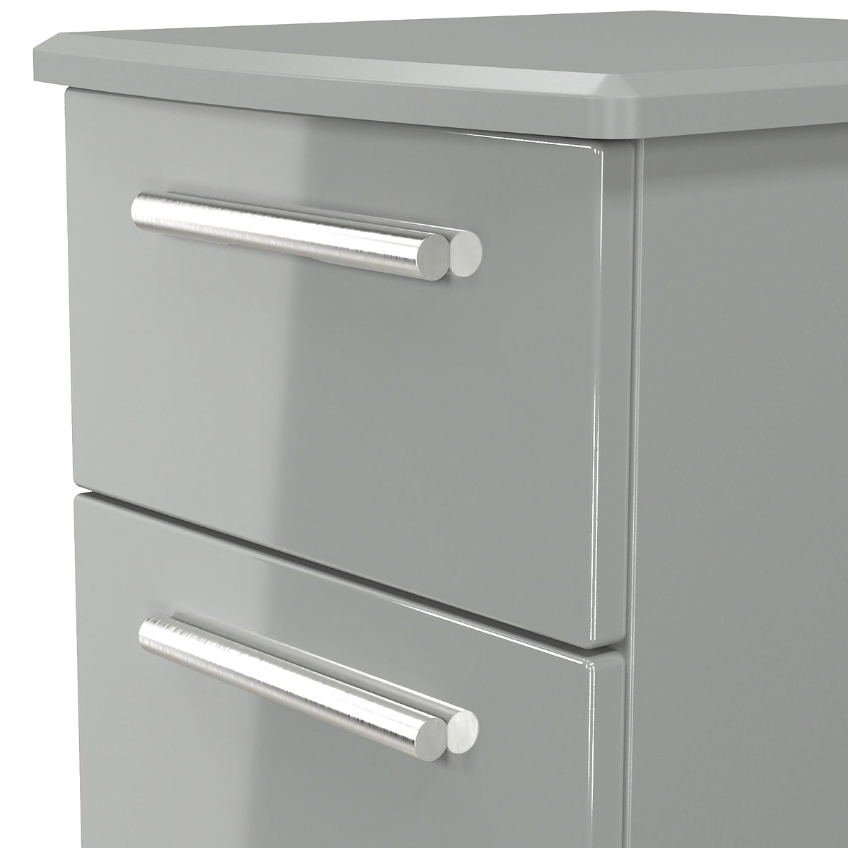 Penmere 3 Drawer Bedside Grey from Roseland Furniture