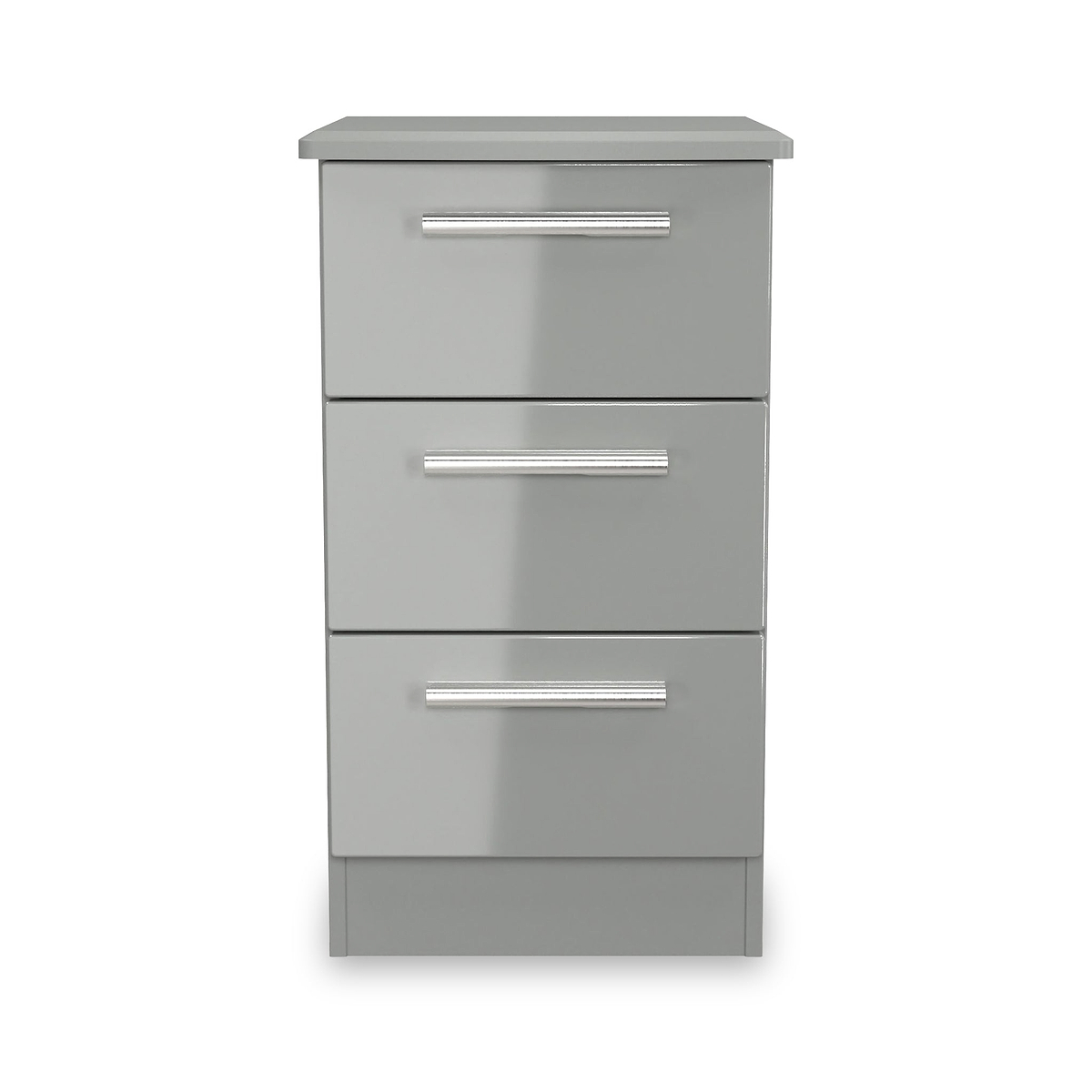 Penmere 3 Drawer Bedside Grey from Roseland Furniture