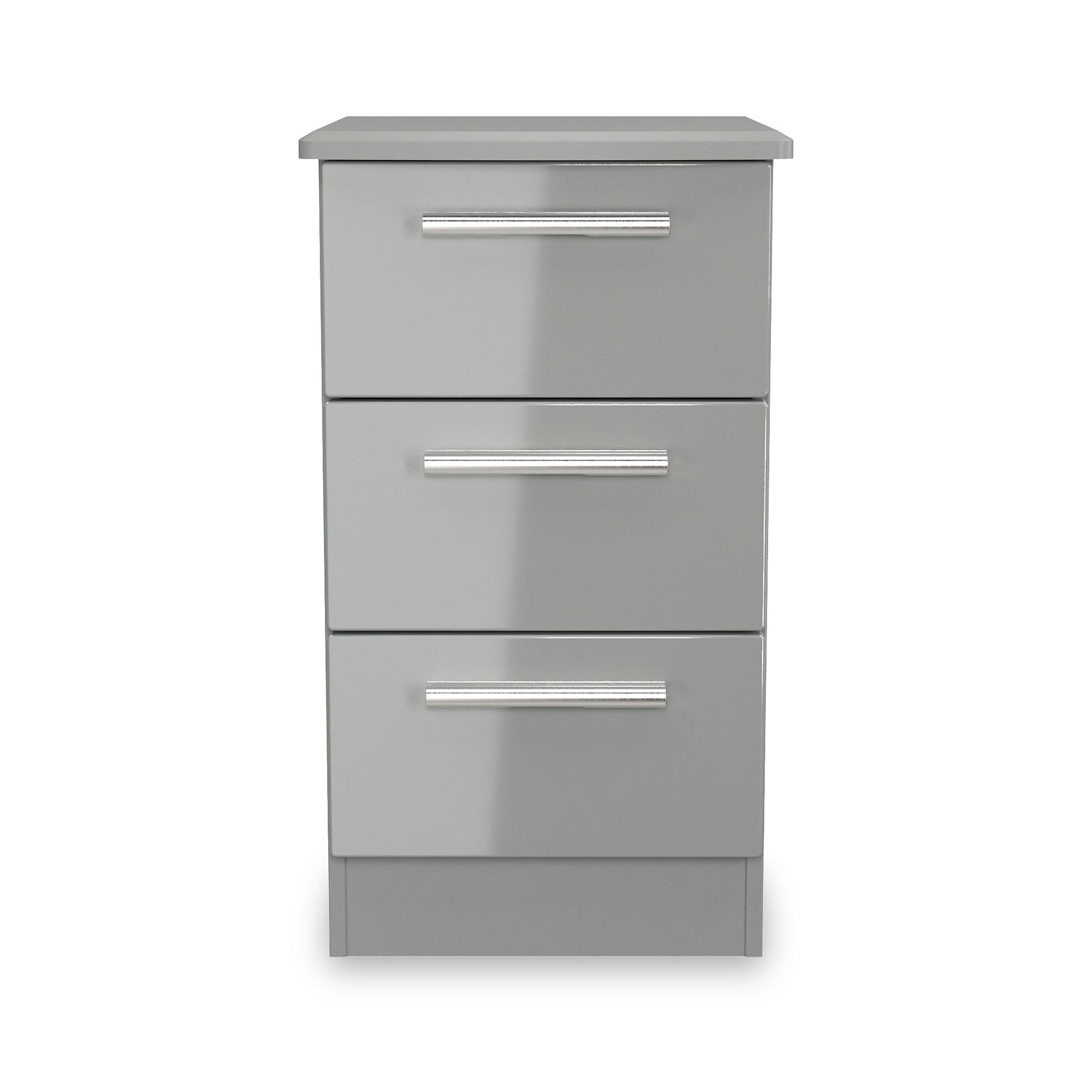 Penmere 3 Drawer Bedside Grey from Roseland Furniture