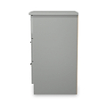 Penmere 3 Drawer Bedside Grey from Roseland Furniture