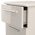 Penmere 3 Drawer Bedside Cashmere from Roseland Furniture