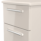 Penmere 3 Drawer Bedside Cashmere from Roseland Furniture