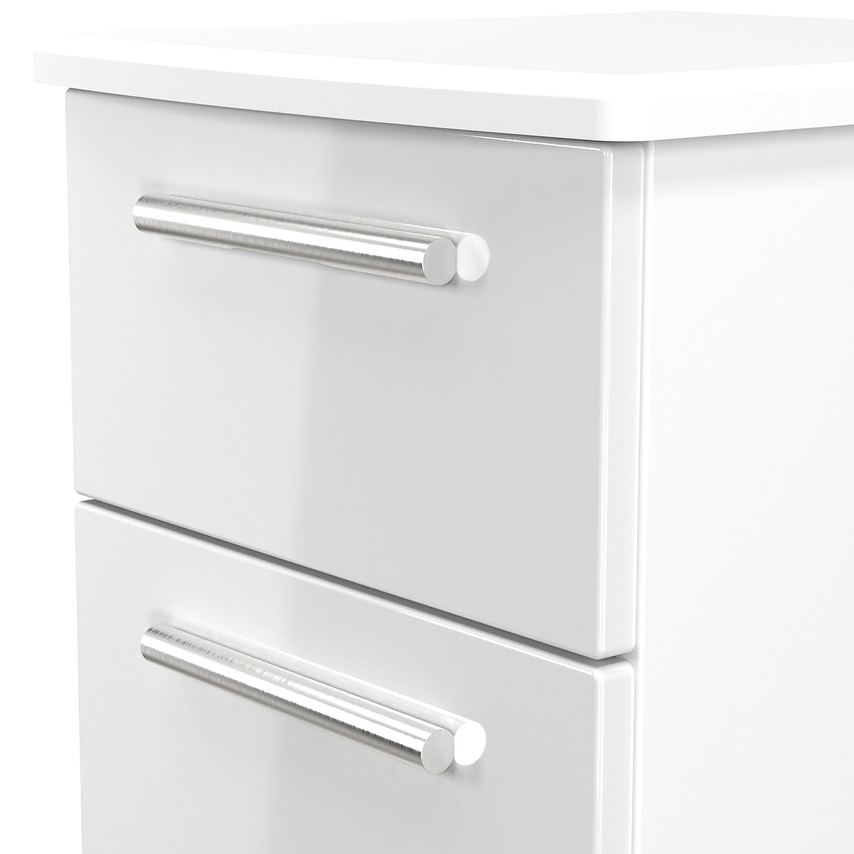 Penmere 3 Drawer Bedside White from Roseland Furniture