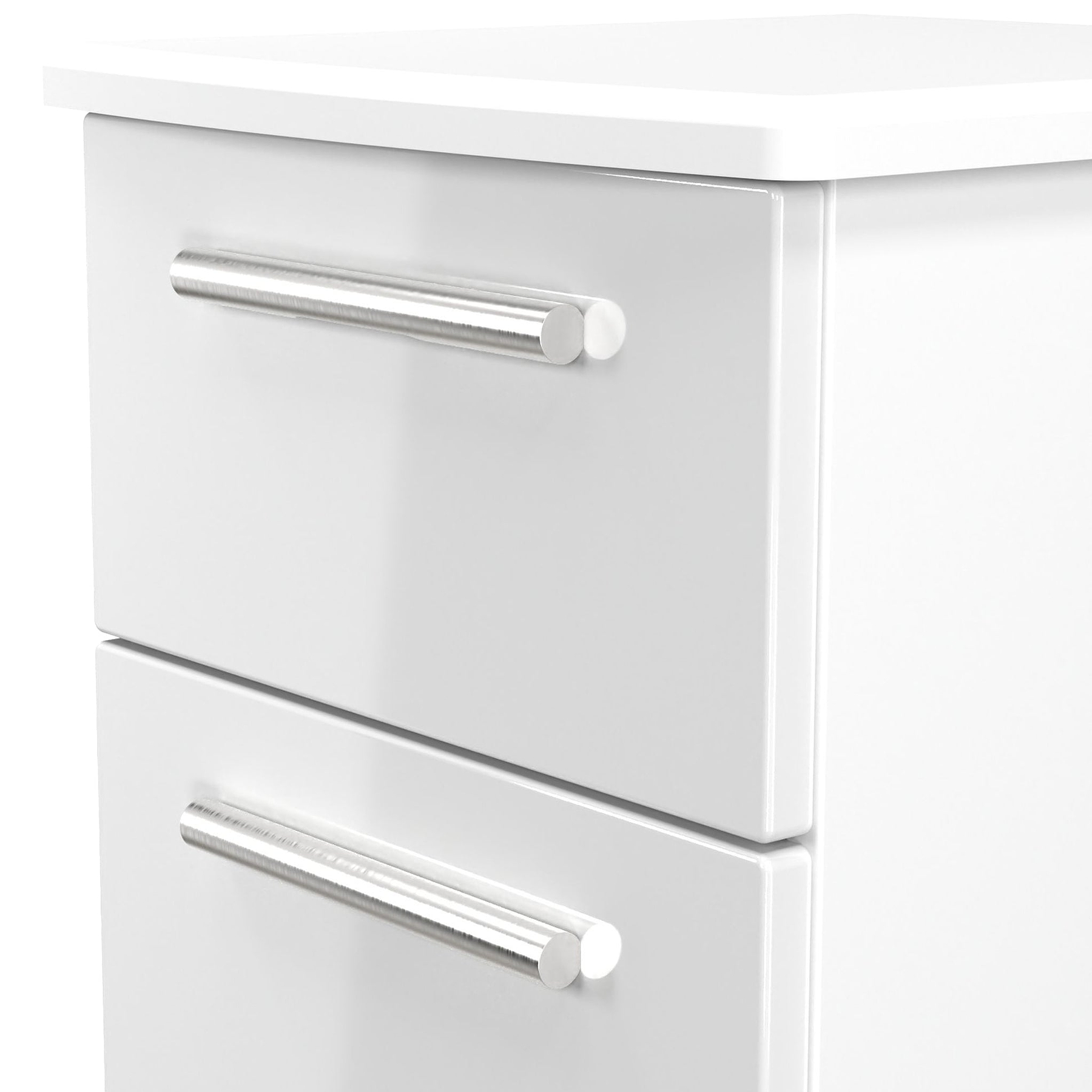 Penmere 3 Drawer Bedside White from Roseland Furniture