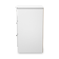 Penmere 3 Drawer Bedside White from Roseland Furniture
