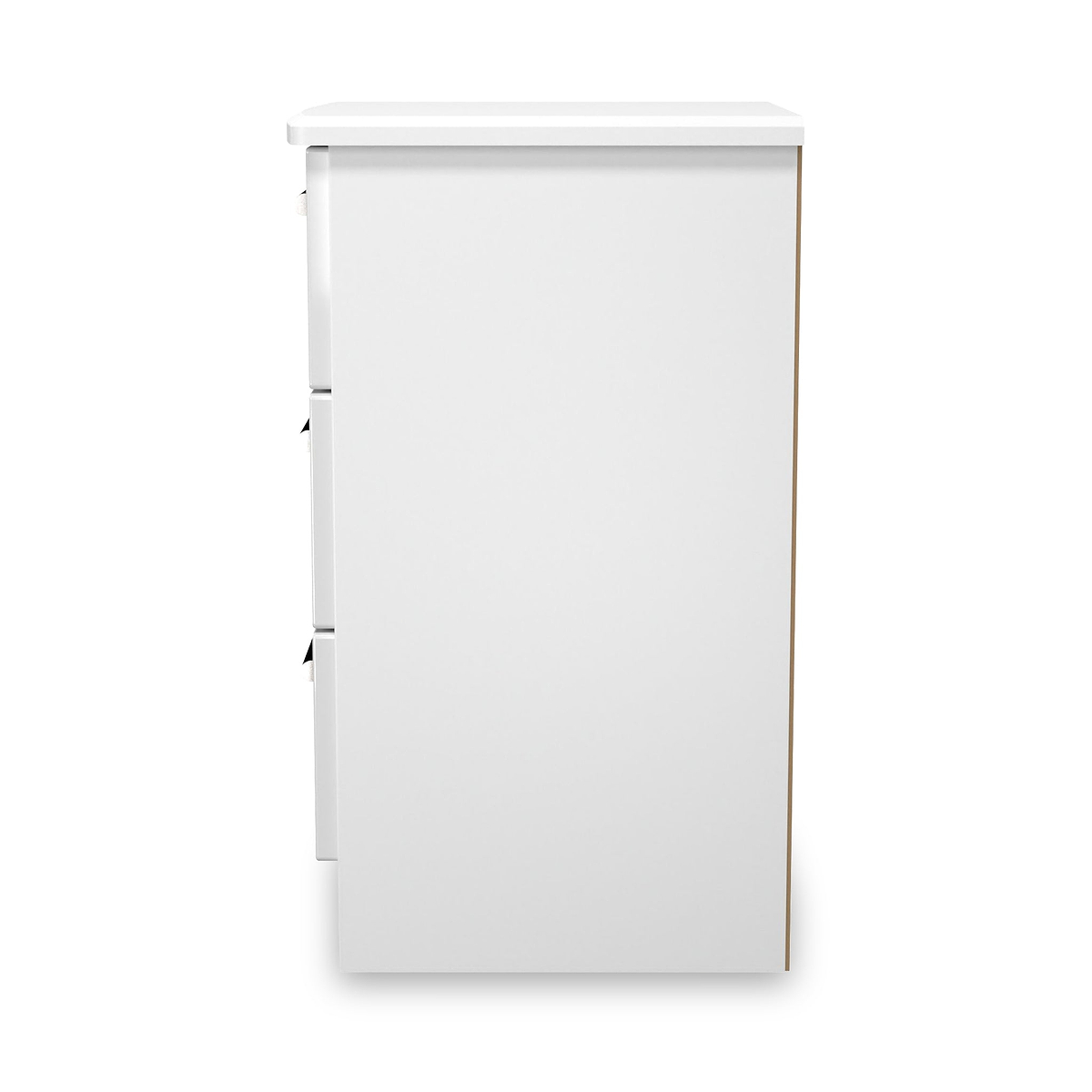 Penmere 3 Drawer Bedside White from Roseland Furniture