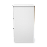 Penmere 3 Drawer Bedside White from Roseland Furniture