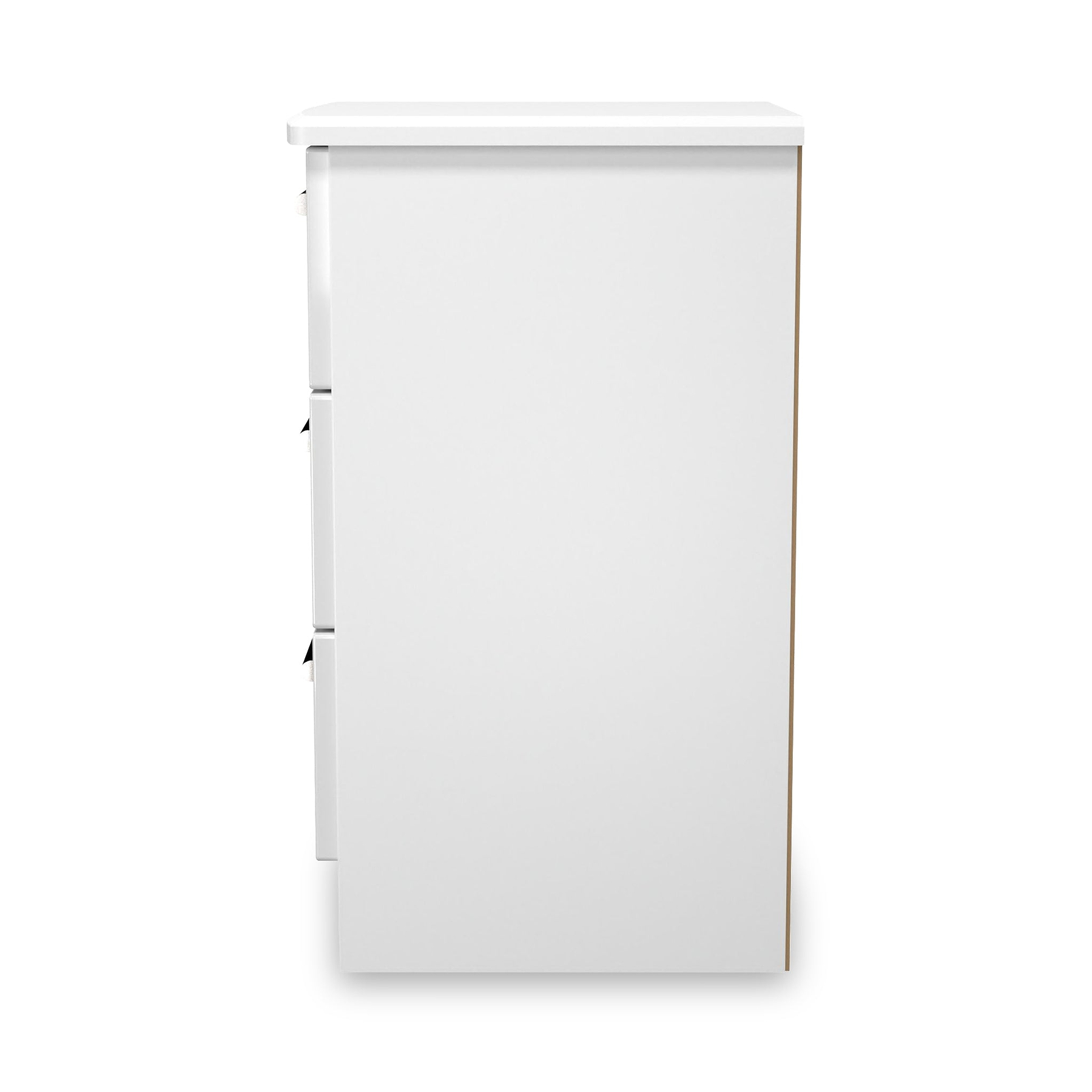 Penmere 3 Drawer Bedside White from Roseland Furniture