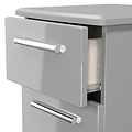 Penmere 2 Drawer Bedside Grey from Roseland Furniture