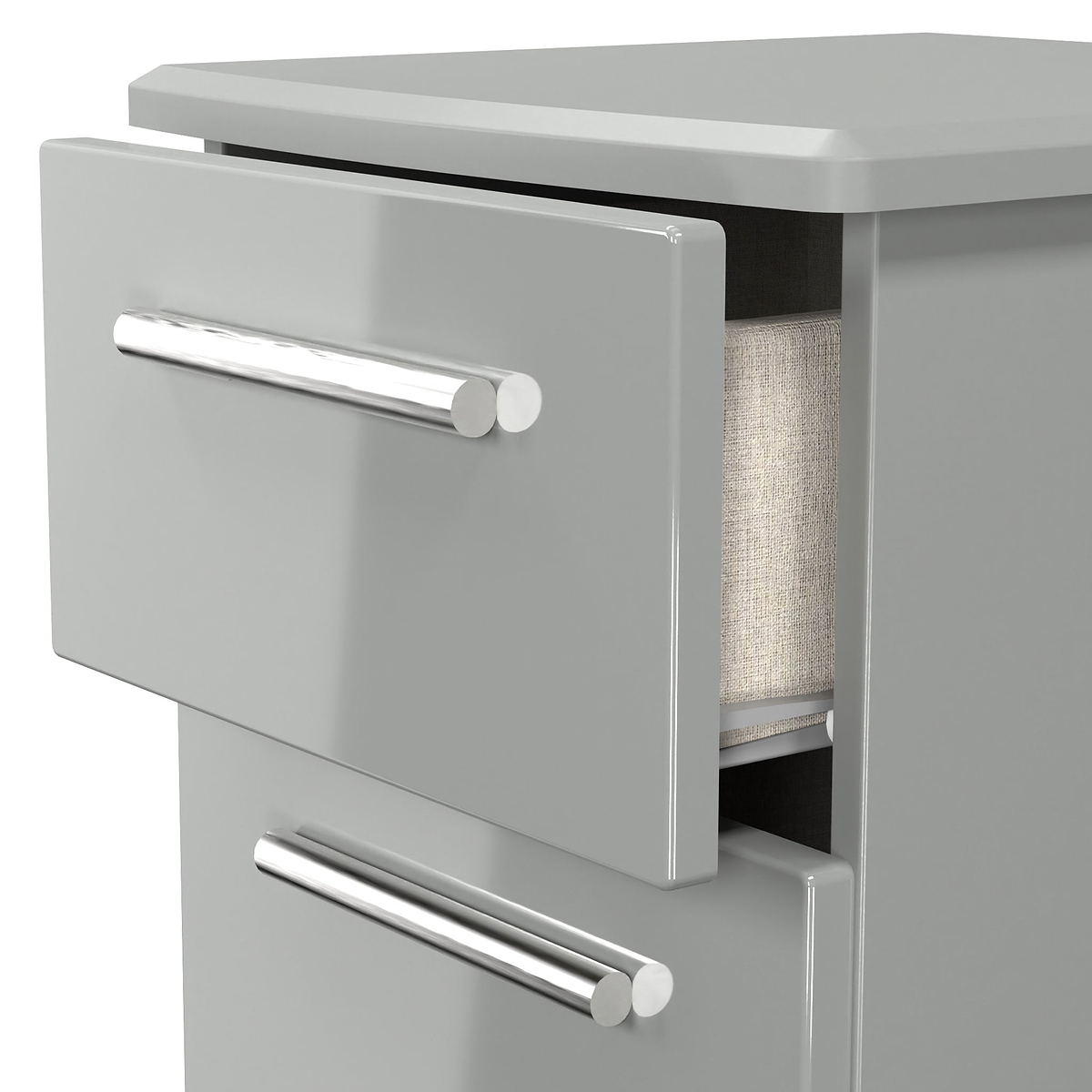 Penmere 2 Drawer Bedside Grey from Roseland Furniture