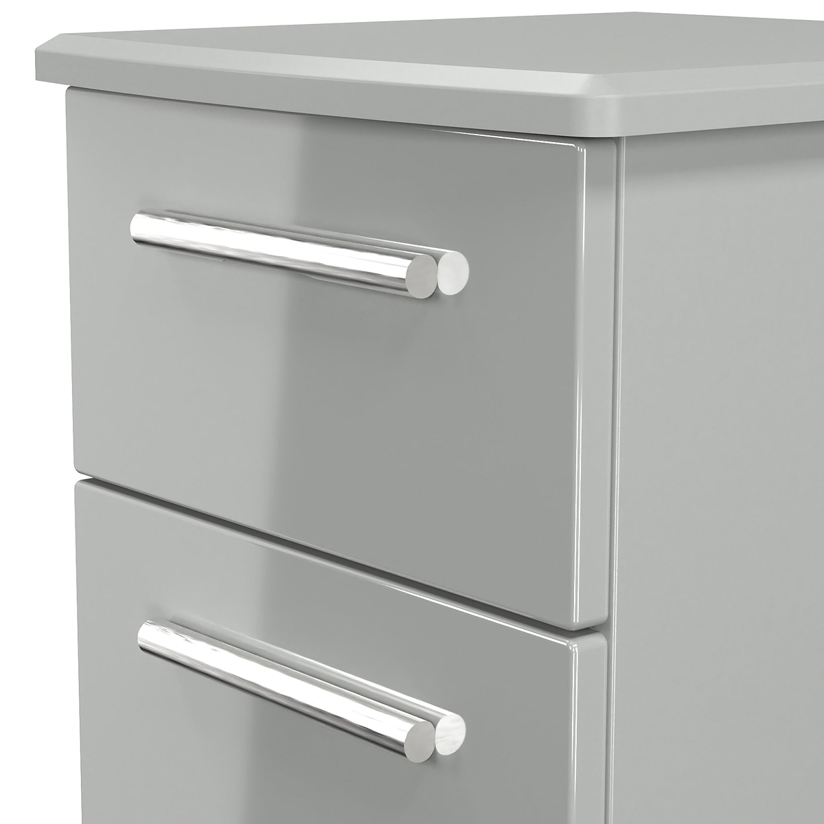 Penmere 2 Drawer Bedside Grey from Roseland Furniture