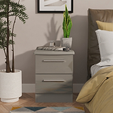 Penmere 2 Drawer Bedside Grey from Roseland Furniture