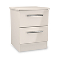 Penmere 2 Drawer Bedside Cashmere from Roseland Furniture