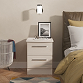 Penmere 2 Drawer Bedside Cashmere from Roseland Furniture