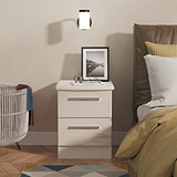 Penmere 2 Drawer Bedside Cashmere from Roseland Furniture