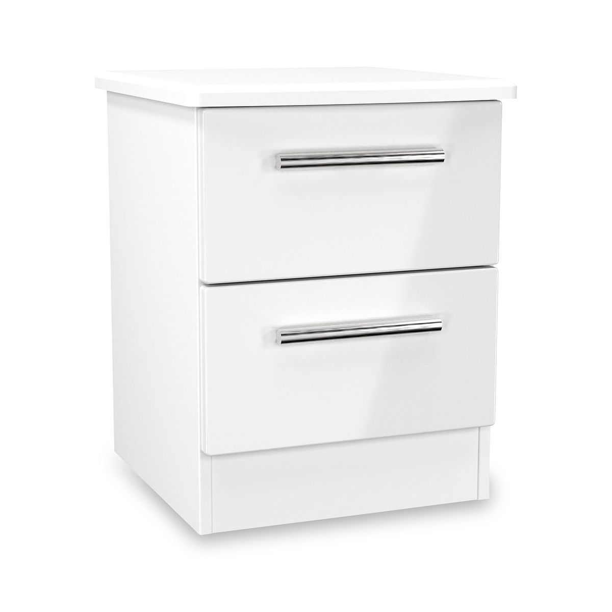 Penmere 2 Drawer Bedside White from Roseland Furniture