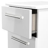 Penmere 2 Drawer Bedside White from Roseland Furniture