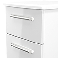 Penmere 2 Drawer Bedside White from Roseland Furniture