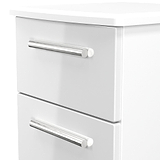 Penmere 2 Drawer Bedside White from Roseland Furniture