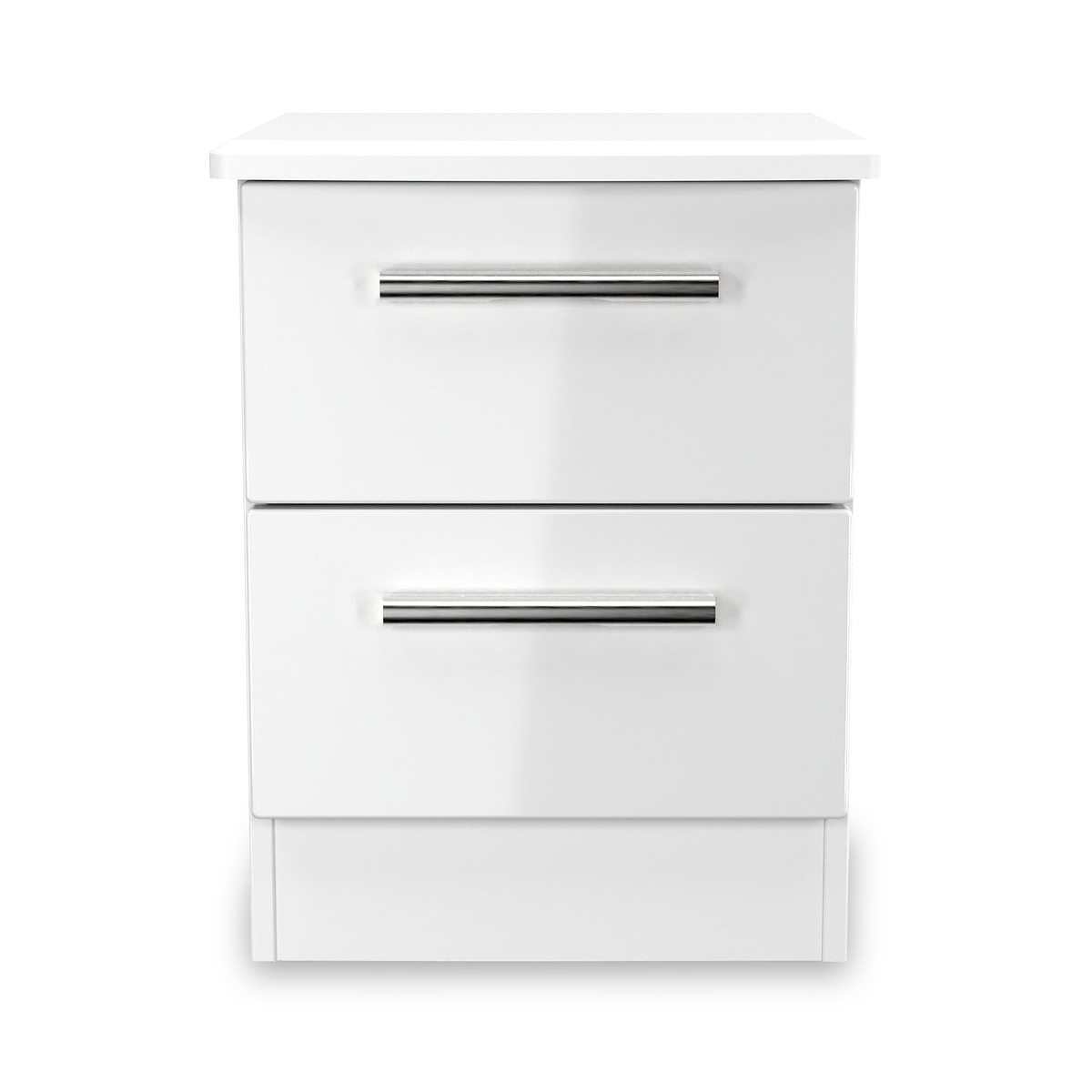 Penmere 2 Drawer Bedside White from Roseland Furniture