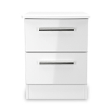Penmere 2 Drawer Bedside White from Roseland Furniture