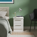 Penmere 2 Drawer Bedside White from Roseland Furniture