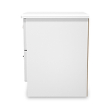 Penmere 2 Drawer Bedside White from Roseland Furniture