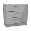 Penmere 3 Drawer Chest Grey from Roseland Furniture