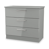 Penmere 3 Drawer Chest Grey from Roseland Furniture