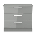 Penmere 3 Drawer Chest Grey from Roseland Furniture