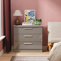 Penmere 3 Drawer Chest Grey from Roseland Furniture
