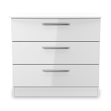 Penmere 3 Drawer Chest White from Roseland Furniture