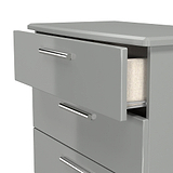 Penmere 4 Drawer Chest Grey from Roseland Furniture