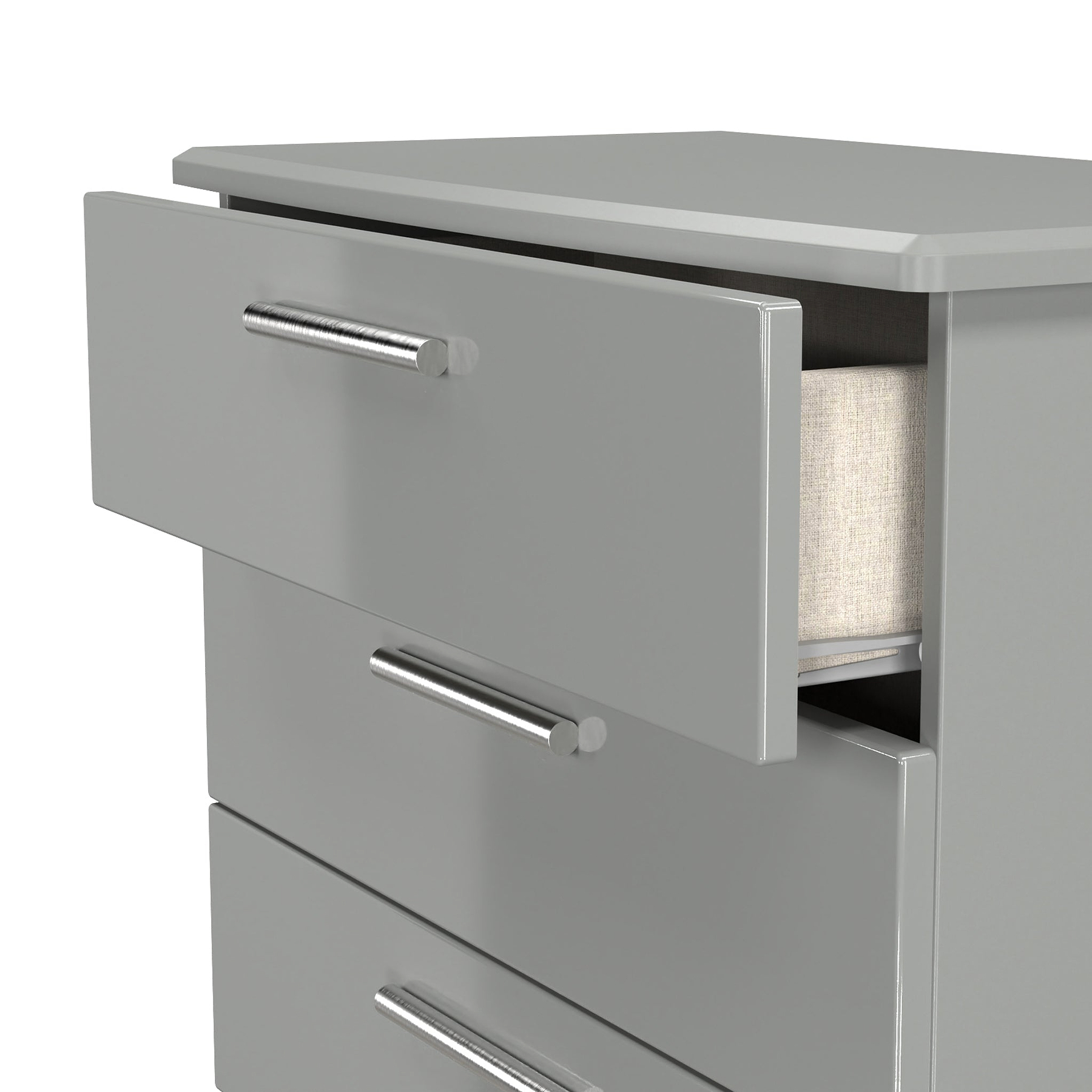 Penmere 4 Drawer Chest Grey from Roseland Furniture