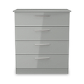 Penmere 4 Drawer Chest Grey from Roseland Furniture
