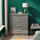 Penmere 4 Drawer Chest Grey from Roseland Furniture