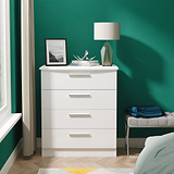Penmere 4 Drawer Chest White from Roseland Furniture